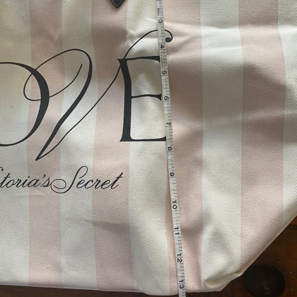 Victoria's Secret Pink/Light Cream Stripe Tote Bag - NWT - Picture 7 of 7
